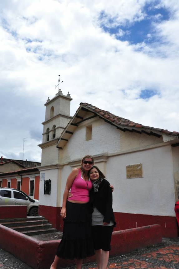 Visitando a região da Candelária, no centro de Bogotá, na Colômbia